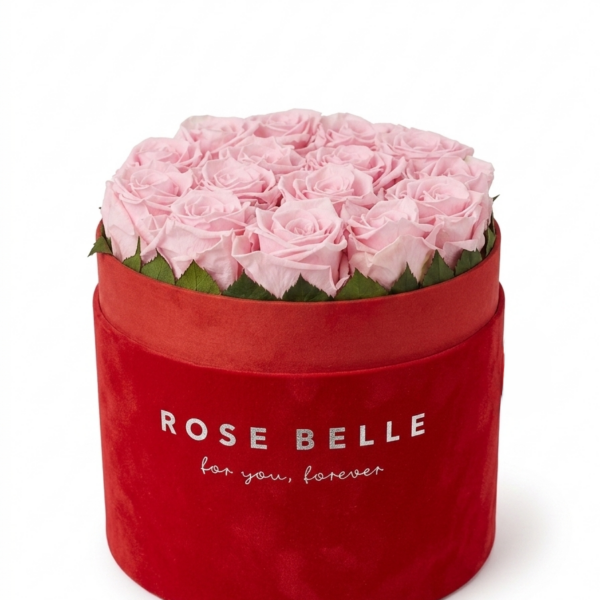 Rose Belle Box XL sametový červený